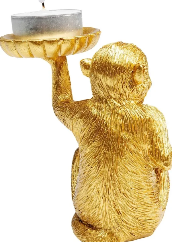 Koriste-Esineet | Lyhdyt>KARE Design Monkey Tealight Holder Apina Tuikku Kynttilänjalka 11cm