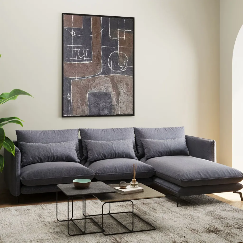 monza_kulmasohva_harmaa_oikea_cm_0.webp Olohuone | Kulmasohvat>KARE Design Monza Kulmasohva, Harmaa, Oikea 296cm