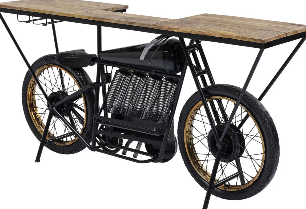 motorbike_black_konsolipyt_baaripyt_2.webp Konsolipöydät Ja Sivupöydät | Baarit>KARE Design Motorbike Black Konsolipöytä, Baaripöytä