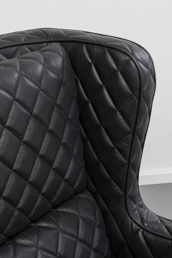 Olohuone | Nojatuolit>KARE Design Nonna Nojatuoli Nahkaa Musta