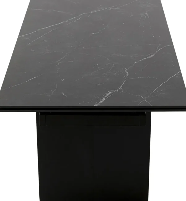 Pöydät>KARE Design Novel Jatkettava Ruokapöytä - Keraaminen Pöytälevy, Musta 180(40+40)x90cm