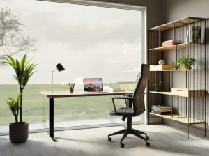 Työpöydät>KARE Design Office Jackie Oak Black Toimistopöytä, Työpöytä 160x80cm