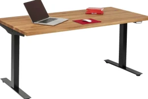 Työpöydät>KARE Design Office Jackie Oak Black Toimistopöytä, Työpöytä 160x80cm