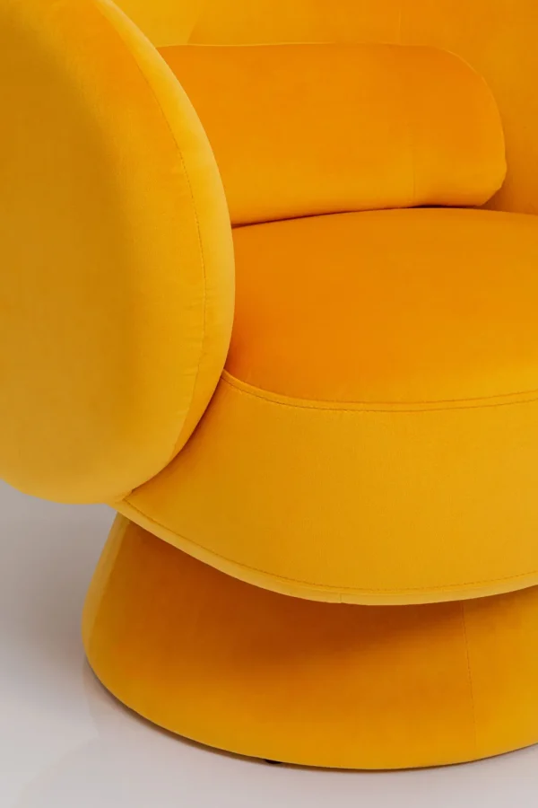 Nojatuolit>KARE Design Orion Yellow Pyörivä Nojatuoli, Keltainen