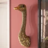 Seinäkoristeet>KARE Design Ostrich Strutsi Seinäkoriste, Kulta 19x72cm