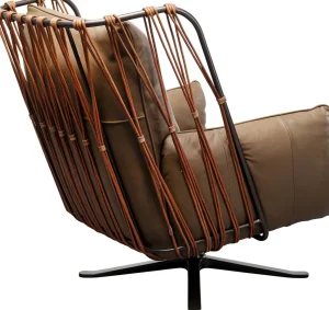 Nojatuolit>KARE Design Paradiso Kääntyvä Nojatuoli Ruskea