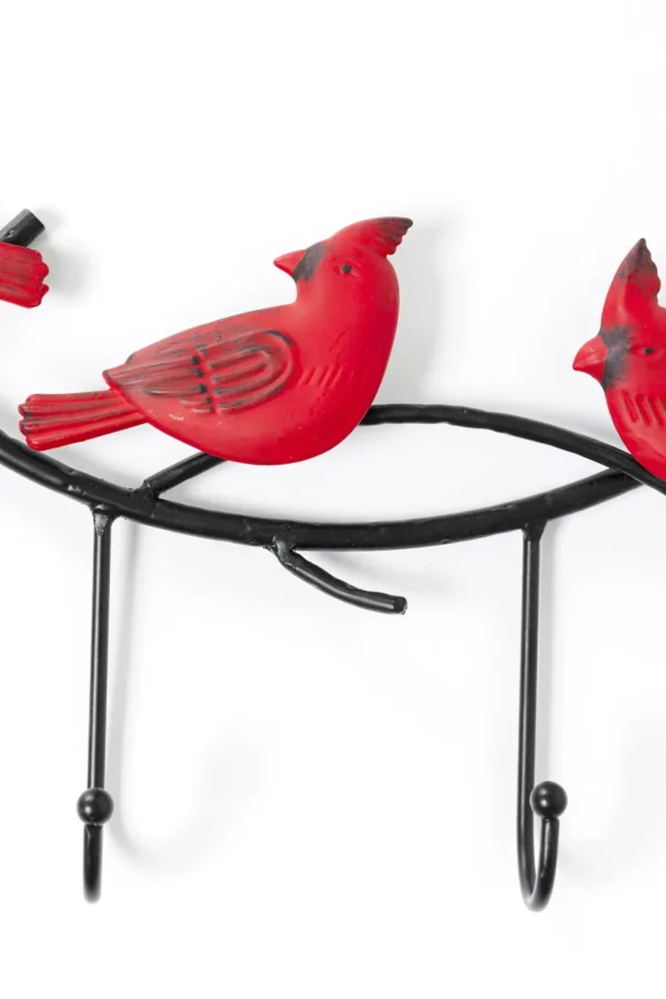 Seinänaulakot>KARE Design Parrots Papukaijat Seinänaulakko, Puna-musta 72cm