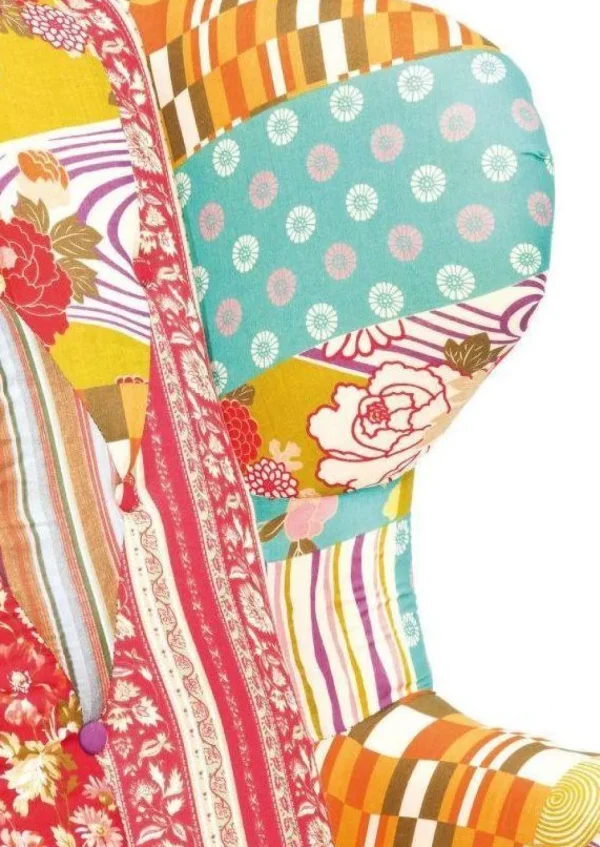 Nojatuolit>KARE Design Patchwork Nojatuoli, Punainen