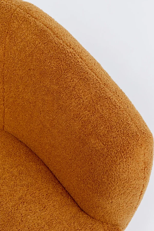 Nojatuolit>KARE Design Peony Fuzzy 360 Kääntyvä Nojatuoli, Teddykarva, Ruskea