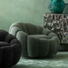 Nojatuolit>KARE Design Peppo Bloom Melange Kääntyvä Nojatuoli Vihreä