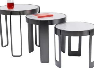 Sohvapöydät | Olohuone>KARE Design Perelli Sohvapöytä, Musta (3/Setti)