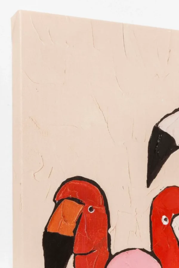 Taulut | Olohuone>KARE Design Picture Touched Flamingo Meeting Flamingo Taulu 90x120cm