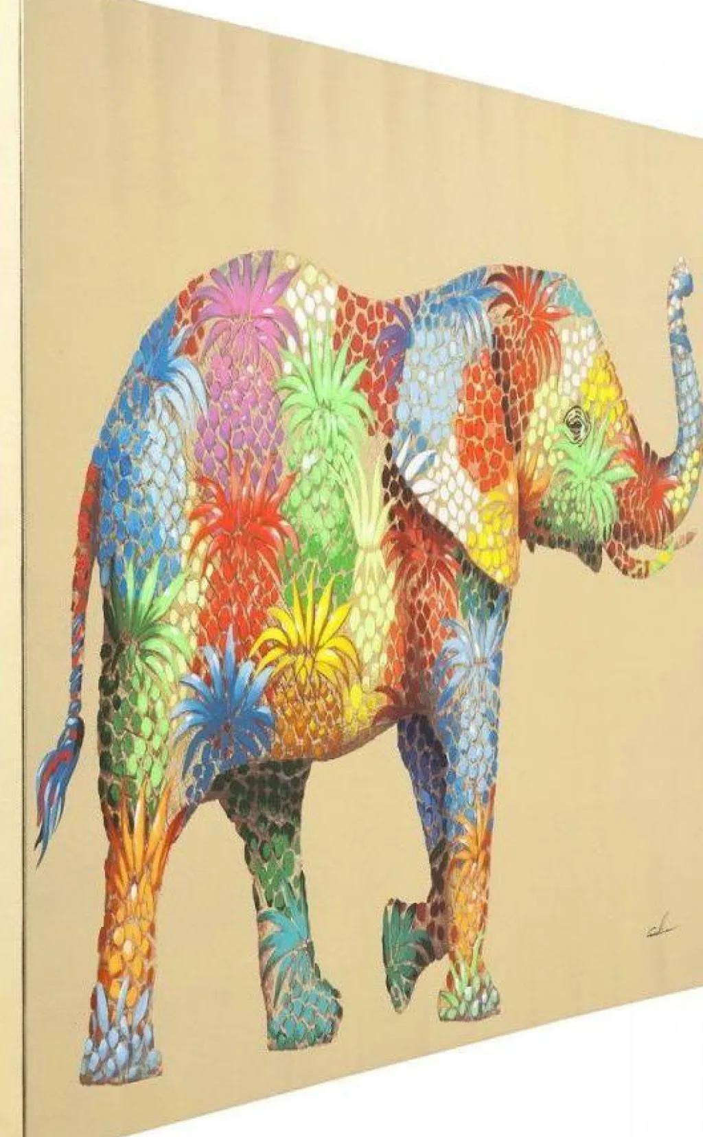 picture_touched_flower_elefant_elefantti_taulu_xcm_1.webp Olohuone>KARE Design Picture Touched Flower Elefant Elefantti Taulu 120x90cm