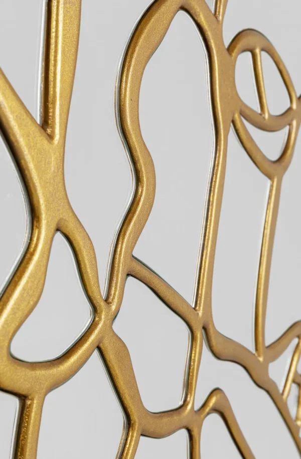 Peilit>KARE Design Pieces Seinäpeili, KultaØ100cm