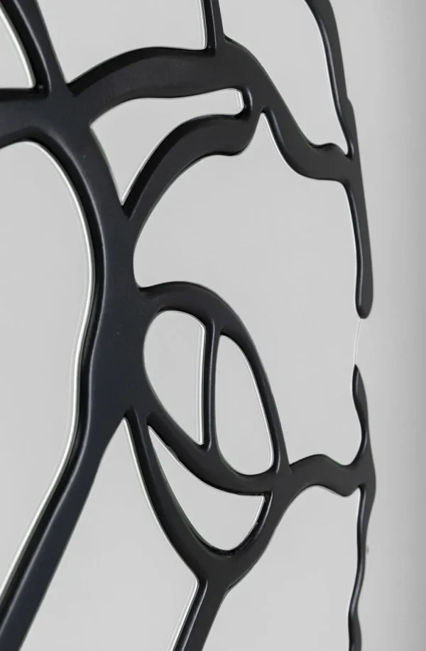 Peilit>KARE Design Pieces Seinäpeili, Matta Musta Ø100cm