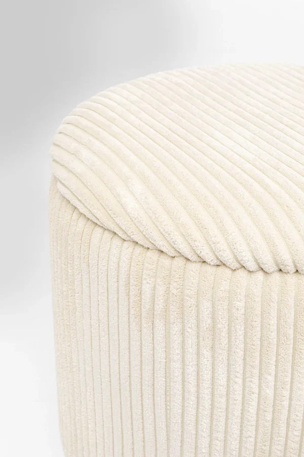 Rahit Ja Jakkarat>KARE Design Plush Jakkara, Palli Kannella, Kermanvalkonen (2/Setti)