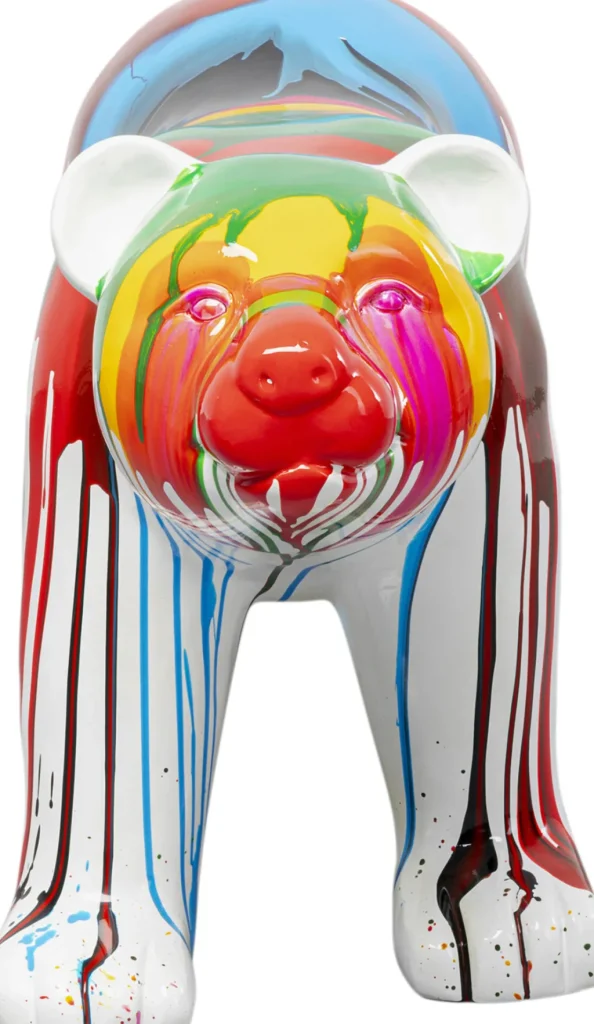 Jalalliset Koriste-Esineet>KARE Design Polar Bear Holi Jääkarhu Koriste-esine Värikäs 46cm