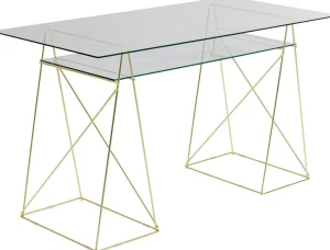 Työpöydät | Pöydät>KARE Design Polar Pöydän Jalat (Pari) Brass Matt 31x49cm