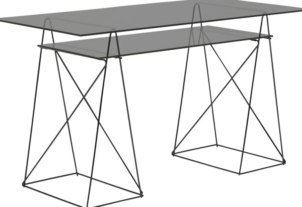 polar_pyt_musta_mm_temperoitu_lasi_xcm_1.webp Työpöydät>KARE Design Polar Pöytä, Musta 8mm Temperoitu Lasi 135x65cm