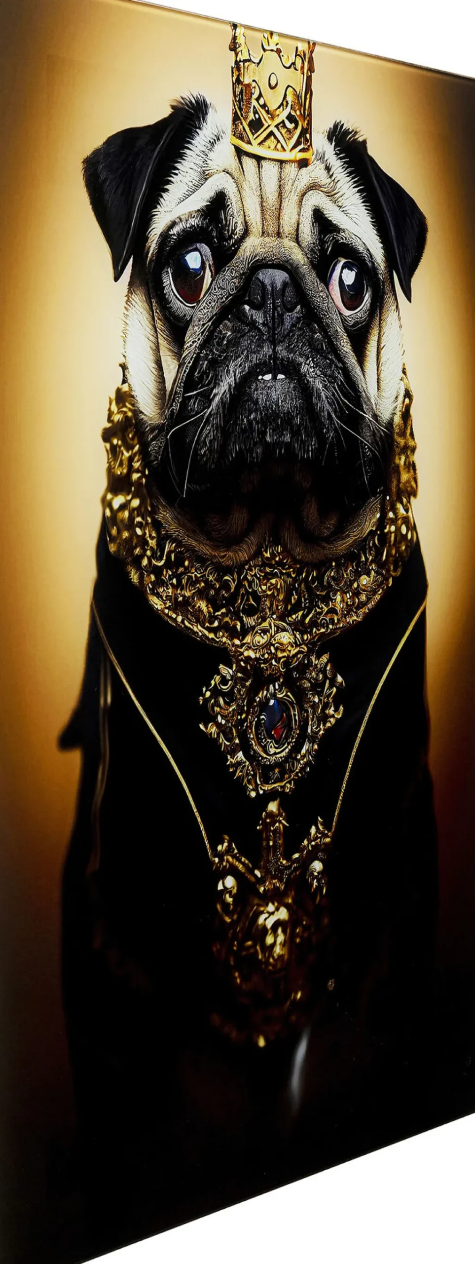 prince_pug_koira_lasitaulu_xcm_0.webp Taulut | Olohuone>KARE Design Prince Pug Koira Lasitaulu 40x60cm