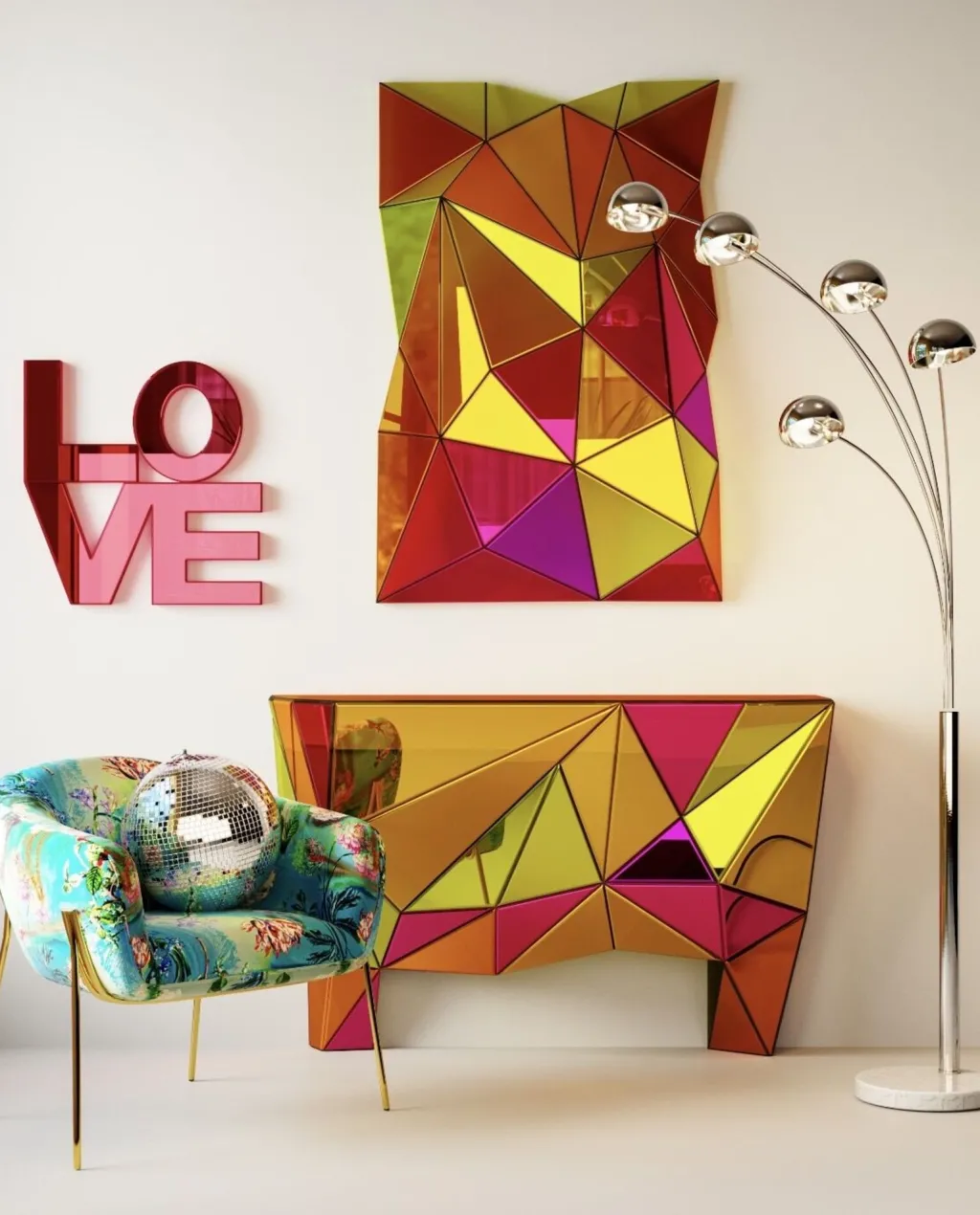 Peilit>KARE Design Prisma Colore Seinäpeili 80x120cm