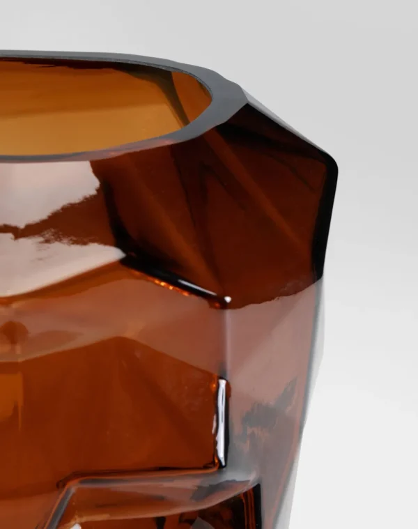 Maljakot | Olohuone>KARE Design Prisma Face Maljakko Ruskea 30cm