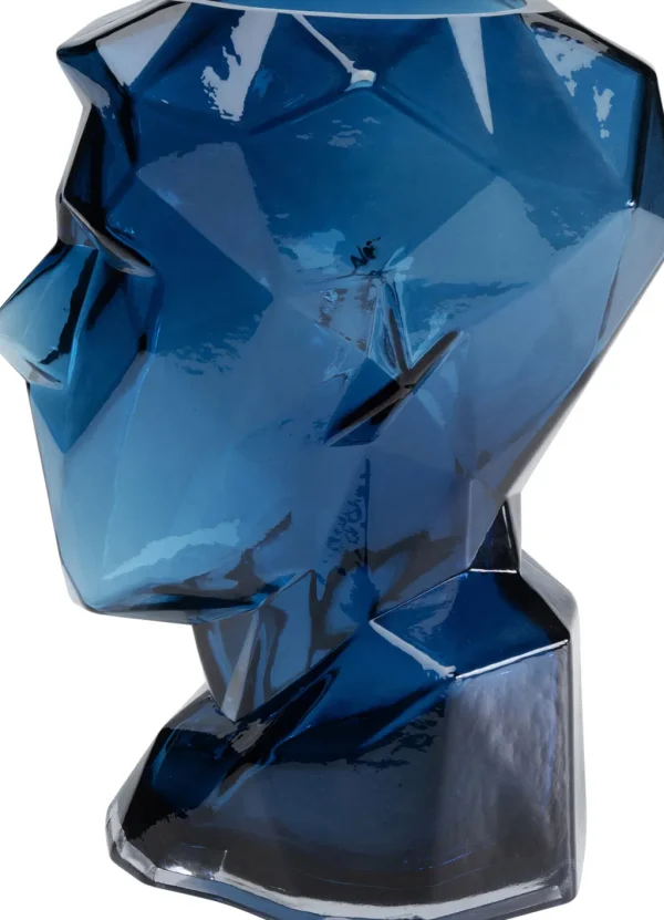 Maljakot | Olohuone>KARE Design Prisma Face Maljakko Sininen 30cm