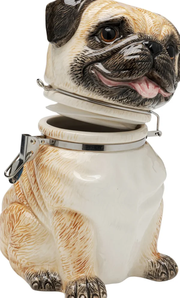 Purkit>KARE Design Pug Mopsi Koristepurkki 18cm