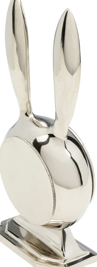 Kellot>KARE Design Rabbit Jänis, Pupu Pöytäkello Hopea 10x21cm