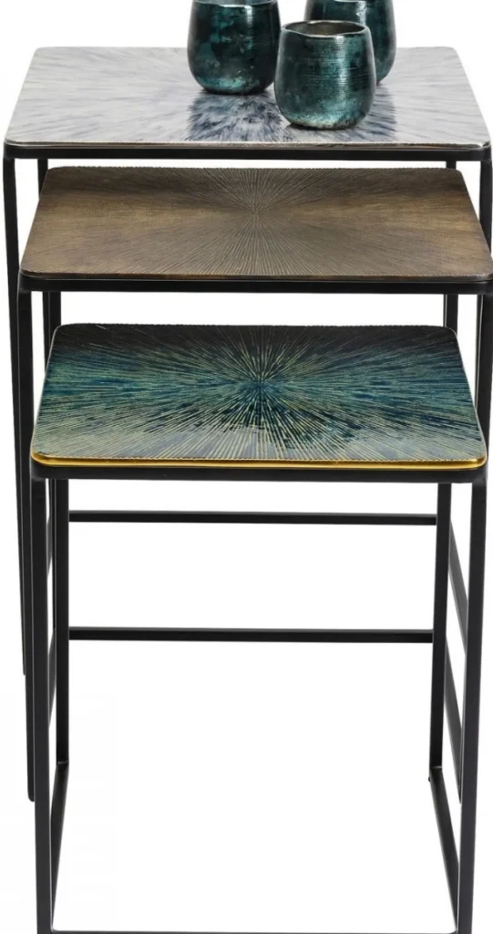 Sohvapöydät>KARE Design Ray Square Sivupöytä (3/Setti)