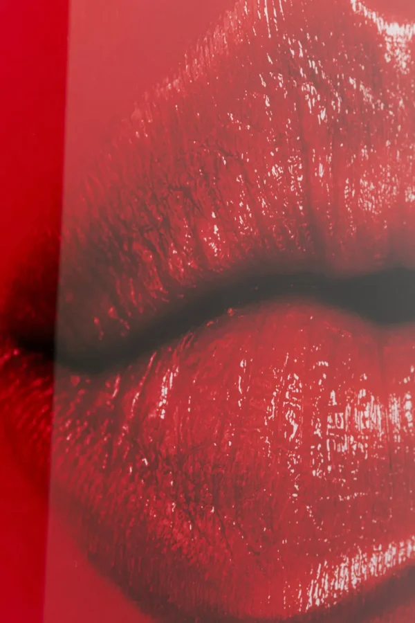 Taulut>KARE Design Red Lips Punaiset Huulet Lasitaulu 120x80cm