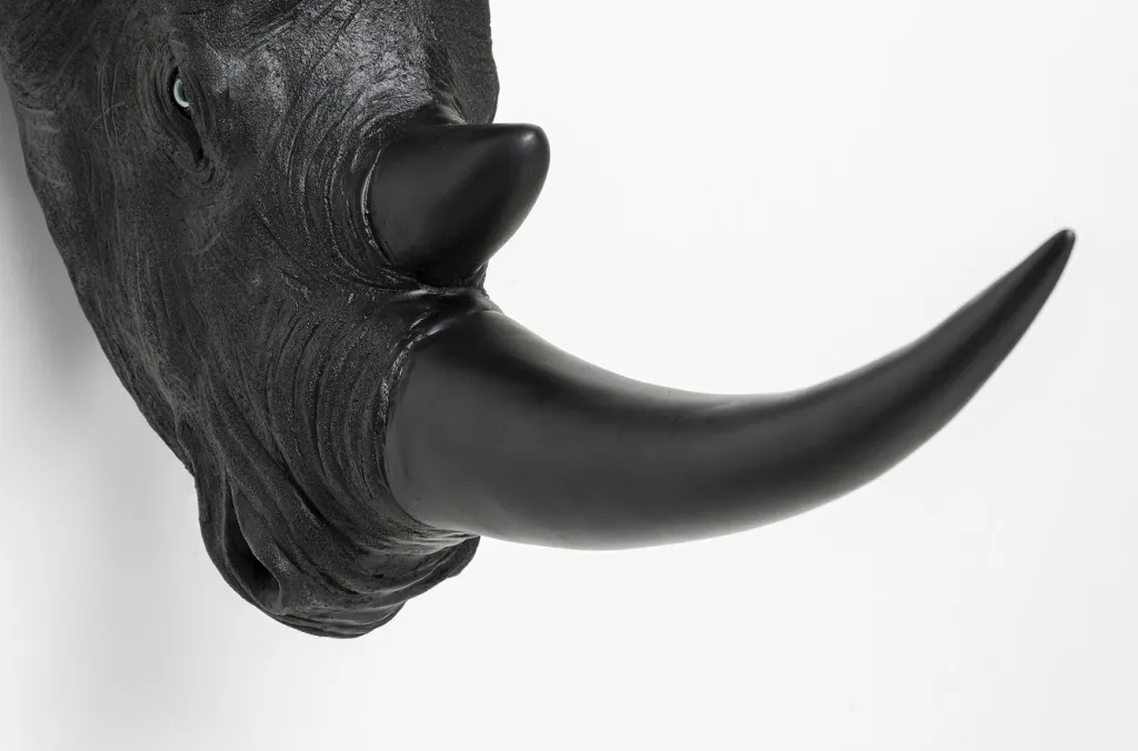 rhino_head_antique_seinkoriste_musta_xcm_3.webp Seinäkoristeet>KARE Design Rhino Head Antique Seinäkoriste, Musta 22x43cm