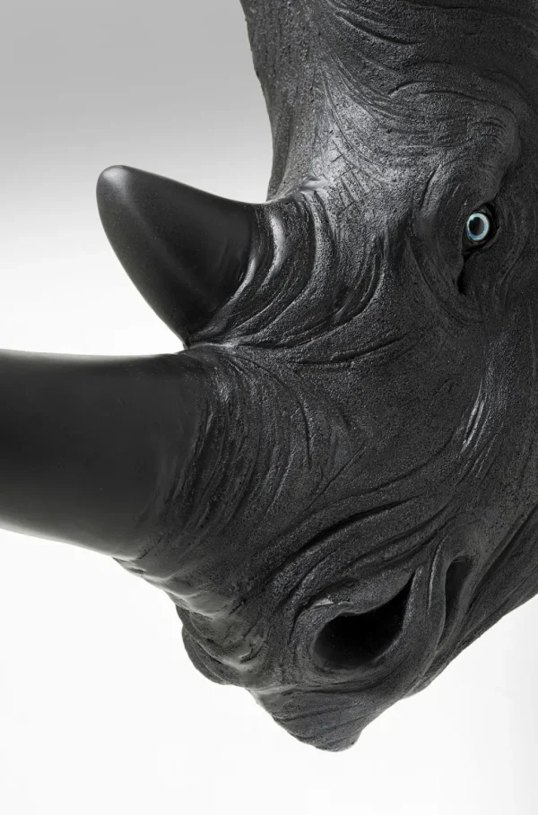 Seinäkoristeet>KARE Design Rhino Head Antique Seinäkoriste, Musta 22x43cm