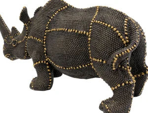 Koriste-Esineet>KARE Design Rhino Rivets Pearls Sarvikuono Koriste-esine 26cm