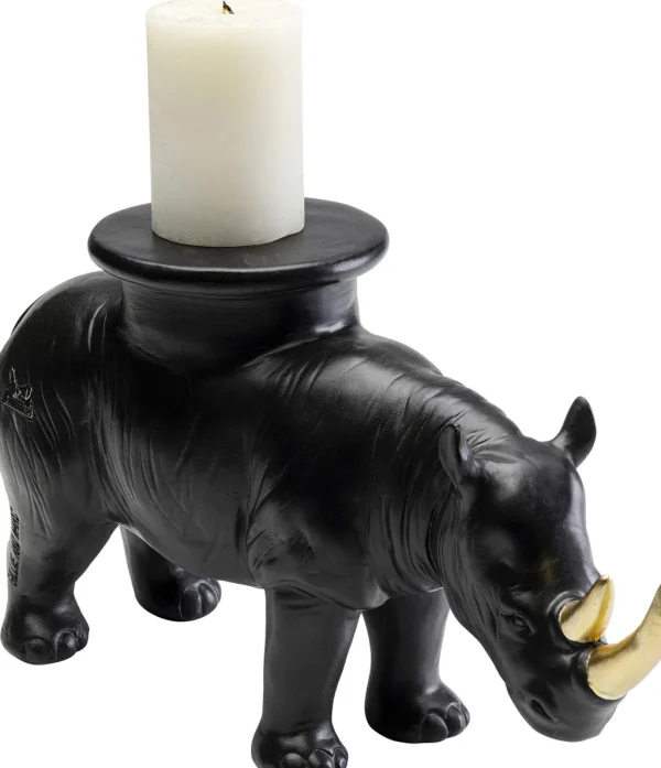 Koriste-Esineet>KARE Design Rhino Sarvikuono Koriste-esine Musta 41cm