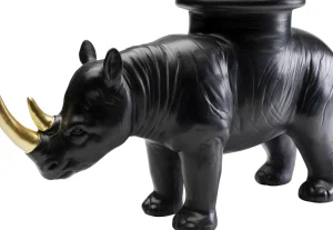 Koriste-Esineet>KARE Design Rhino Sarvikuono Koriste-esine Musta 41cm