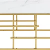 Sohvapöydät>KARE Design Rome Sohvapöytä, Kulta 130x70cm