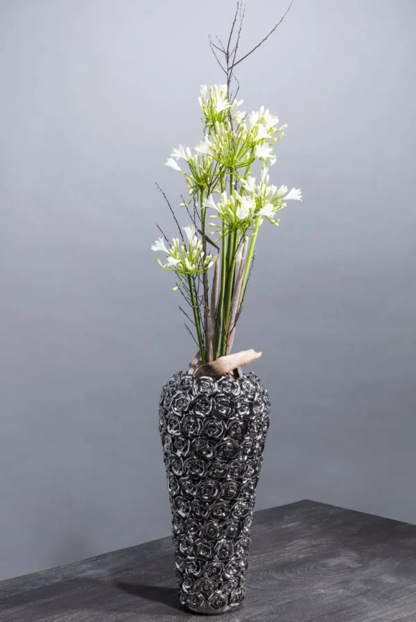 Maljakot | Olohuone>KARE Design Rose Multi Big Ruusu Maljakko, Kromi