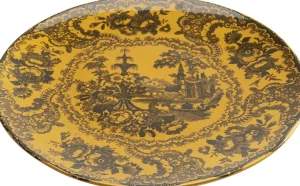 Lautaset>KARE Design Sakura Yellow Lautanen Ø27cm