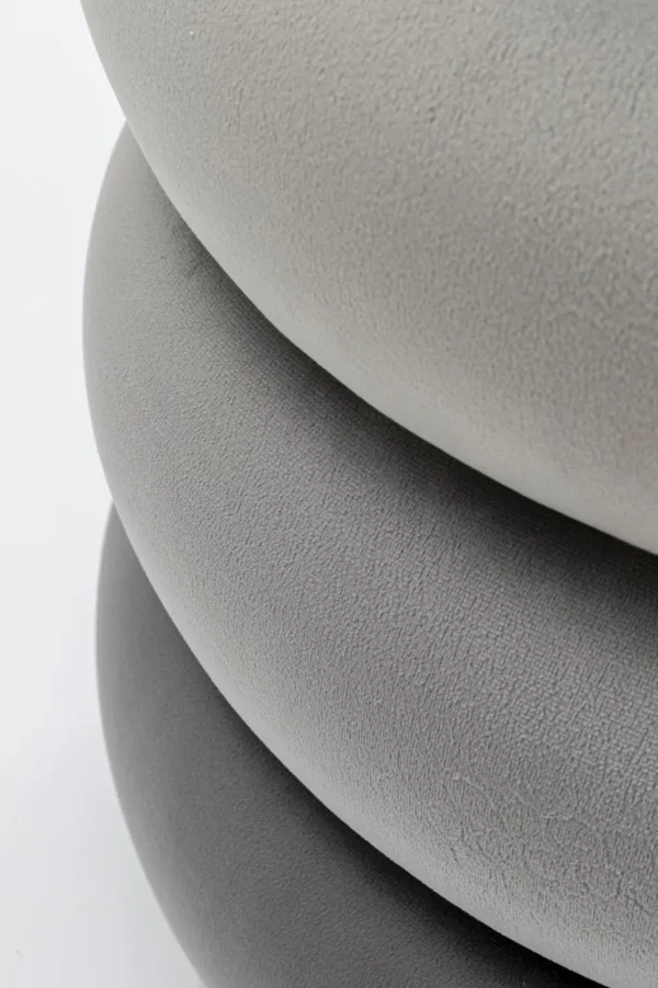 Rahit Ja Jakkarat>KARE Design Sandwich Grey Rahi, Jakkara Ø45cm
