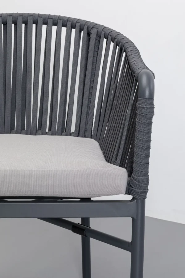 Tuolit>KARE Design Santanyi Tuoli Käsinojilla, Ulkokaluste, Tummanharmaa
