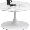 Sohvapöydät>KARE Design Schickeria Marble Sohvapöytä Valkoinen Ø80cm