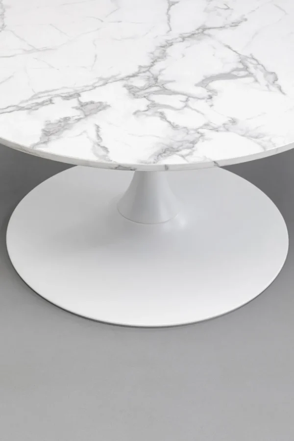 Sohvapöydät>KARE Design Schickeria Marble Sohvapöytä Valkoinen Ø80cm
