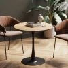 Pöydät>KARE Design Schickeria Pyöreä Ruokapöytä - Tammipinnoite, Musta Ø80cm