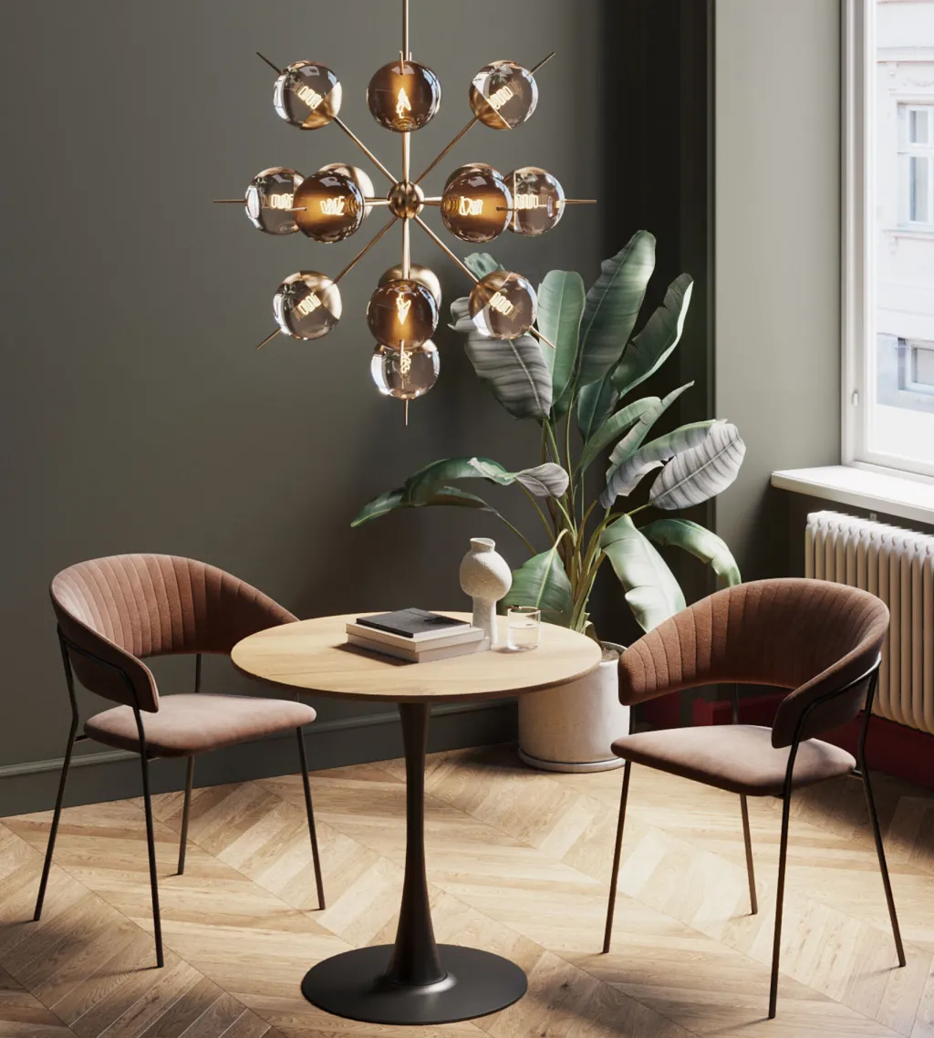 schickeria_pyre_ruokapyt__tammipinnoite_musta_cm_1.webp Pöydät>KARE Design Schickeria Pyöreä Ruokapöytä - Tammipinnoite, Musta Ø80cm