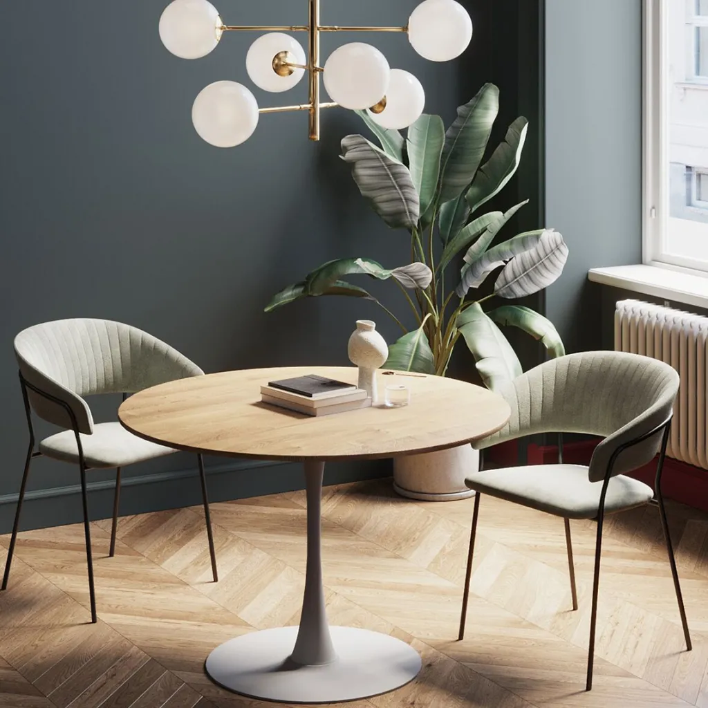 schickeria_pyre_ruokapyt__tammipinnoite_valkoinen_cm_0-1.webp Pöydät>KARE Design Schickeria Pyöreä Ruokapöytä - Tammipinnoite, Valkoinen Ø110cm