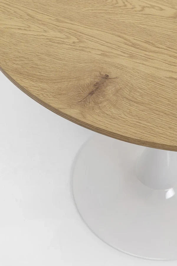 Pöydät>KARE Design Schickeria Pyöreä Ruokapöytä - Tammipinnoite, Valkoinen Ø80cm