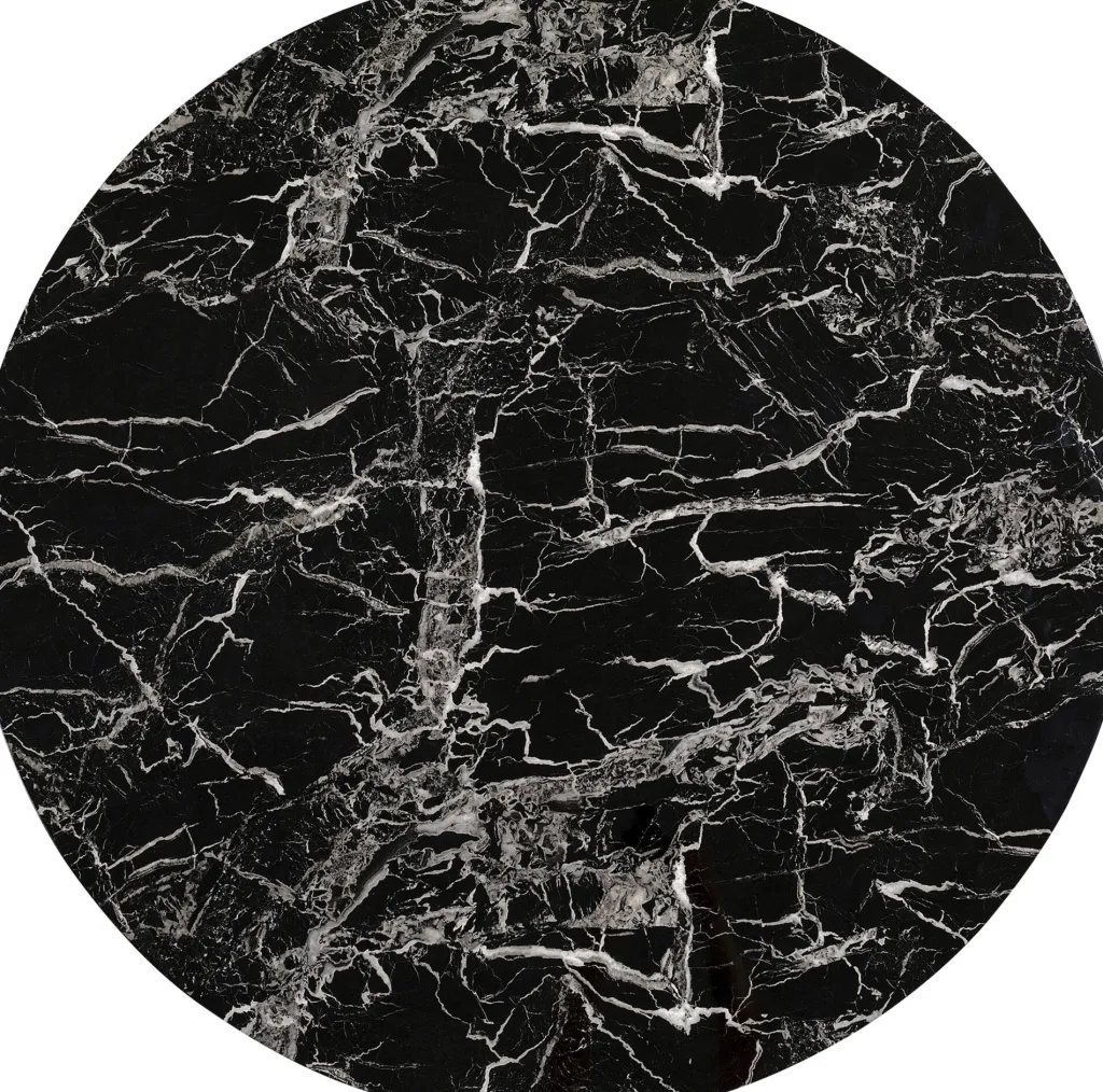 schickeria_pytevy_marmoripinnoite_musta_cm_0.webp Pöydät>KARE Design Schickeria Pöytäevy, Marmoripinnoite, Musta Ø80cm