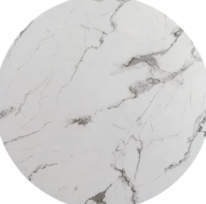 Pöydät>KARE Design Schickeria Pöytälevy, Marmoripinnoite, Valkoinen Ø80cm