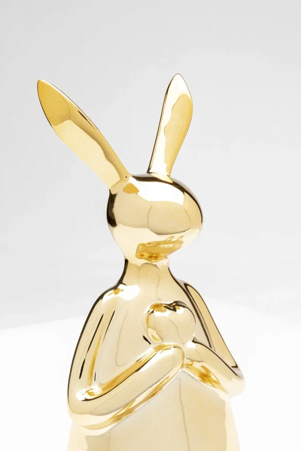 Koriste-Esineet>KARE Design Sitting Rabbit Heart Jänis, Pupu, Koriste-esine Kulta 29cm